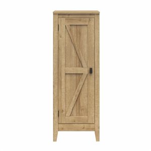 Armoire de rangement à 1 porte et 4 tablettes Farmington de Systembuild Evolution en MDF, naturel