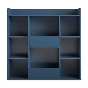 Ameriwood Home Tyler Kids Large Toy Storage Bookcase - Navy