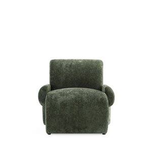 Manhattan Comfort Verandah Olive Green Chenille Upholstered Modern Accent Chair