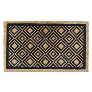 Tapis d'entrée Diamonds de Floor Choice 18 x 30 po brun