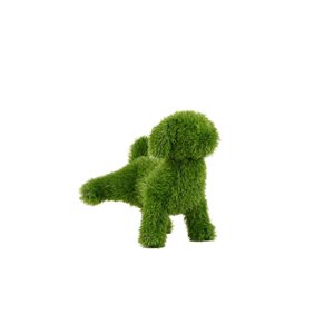naturae decor 13-in Green Artificial Turf Topiary Dog