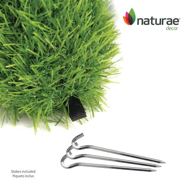 Naturae Decor 13-in Green Artificial Turf Topiary Sitting Dog