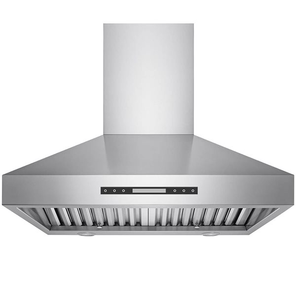 VICTORY 30-in 750 CFM 4-Speed Wall Mount Range Hood with Dimmable LEDS - Stainless Steel