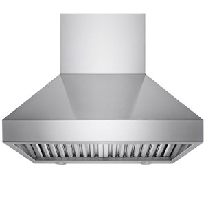 Hotte murale VICTORY 48 po 1200 pi³/min à commandes rotatives, acier inoxydable