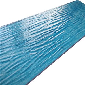 Tuile Autocollante Murale Esli par LuxySplash en Verre Texturé 3D 4 x 12 po