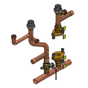 Séparateur hydraulique de Rinnai pour ensemble de chauffage primaire-secondaire de chauffe-eau Solo