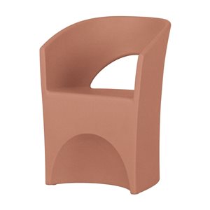South Shore Furniture Dalya 29.5-in H Terracotta Resin Patio Chair