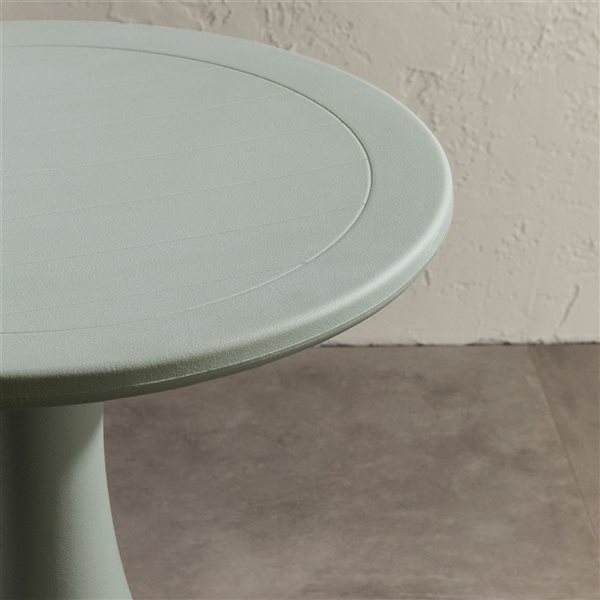 South Shore Furniture Dalya 24 dia x 28-in H Sage Green Plastic Outdoor Bistro Table