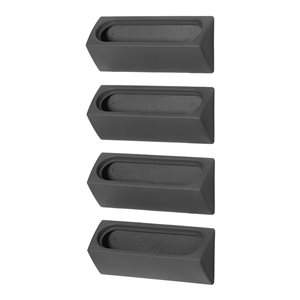 South Shore Furniture Dalya 10.25 H x 24-in W Grey Resin Outdoor Wall Planter - Set of 4