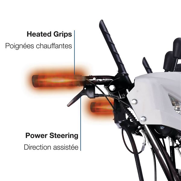 Hyundai HS7680E 30-in W 420cc Two-Stage Self-Propelled Gas Powered Tracked Snow Blower w/ Electric Start