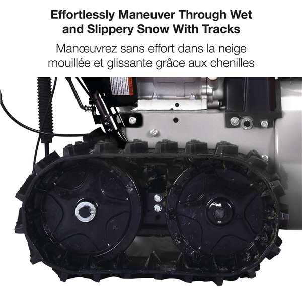 Hyundai HS7680E 30-in W 420cc Two-Stage Self-Propelled Gas Powered Tracked Snow Blower w/ Electric Start