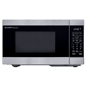 Sharp Carousel 0.9-ft³ 900 W Countertop Microwave Oven - Stainless Steel