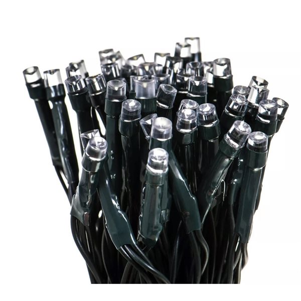 CB Performance Advantage 33-ft White LED Solar Outdoor Christmas String Lights