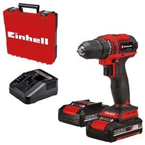 Einhell 3/8-in 18 V TE-CD 18/40 Li BL Cordless Drill Driver w/ 2x Batteries and Charger