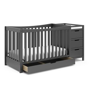 Graco Remi 4 in 1 Convertible Grey Crib and Changer