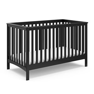 Storkcraft Hillcrest 4-in-1 Convertible Black Crib
