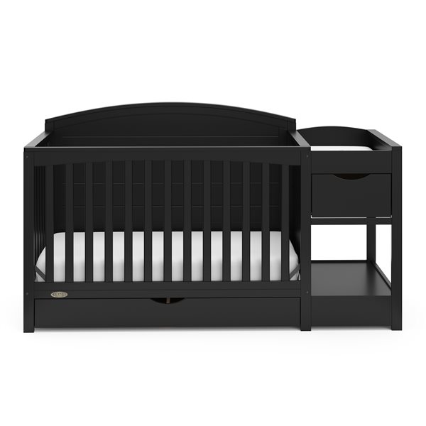 Graco Bellwood 5-in-1 Convertible Black Crib and Changer