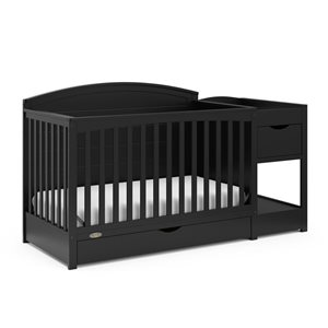 Graco Bellwood 5-in-1 Convertible Black Crib and Changer