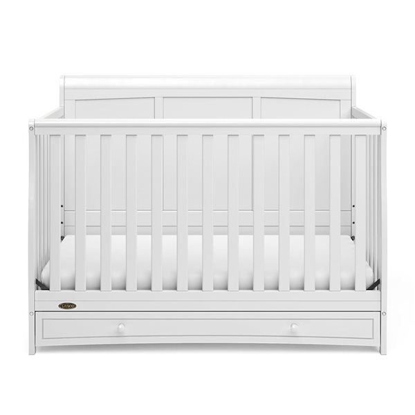 Graco Asheville 4-in-1 Convertible White Crib w/ Drawer