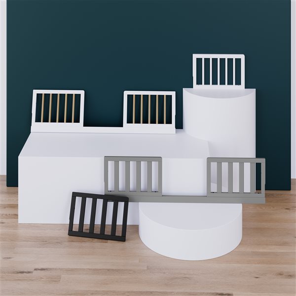 Graco Universal Toddler Crib Transition Pebble Grey Slats Guardrail Kit