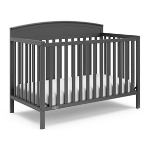 Graco Benton 5-in-1 Convertible Grey Crib