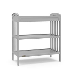 Graco Benton 35-in W Pebble Grey Freestanding Changing Table w/ Water-Resistant Changing Pad