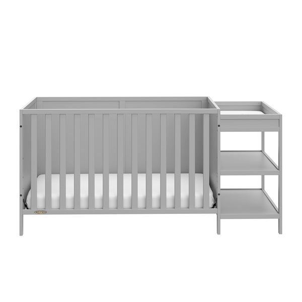 Graco Theo 5 In 1 Convertible Pebble Grey Crib and Changer