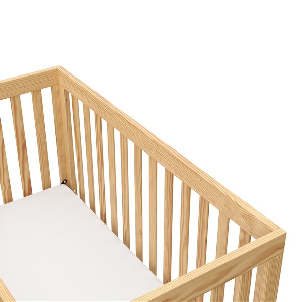 Storkcraft Beckett 3-in-1 Convertible Natural Wood Crib