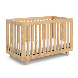Storkcraft Beckett 3-in-1 Convertible Natural Wood Crib