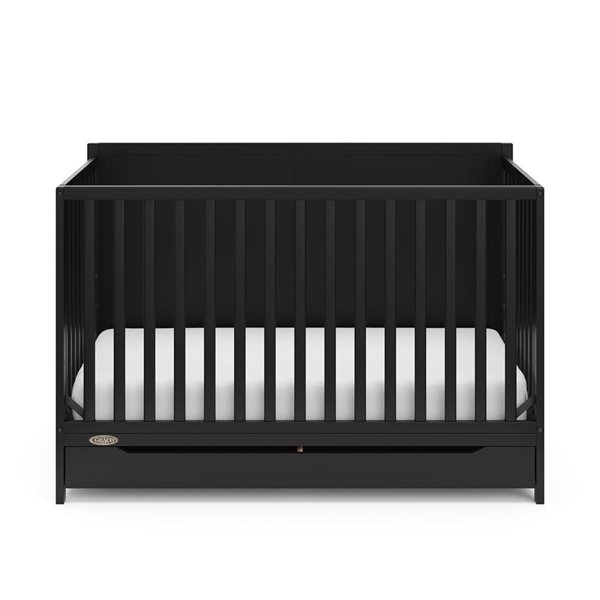 Graco Melrose 5-in-1 Convertible Black Crib w/ Drawer