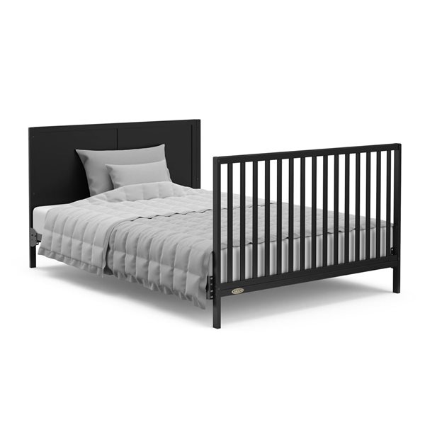 Graco Melrose 5-in-1 Convertible Black Crib w/ Drawer