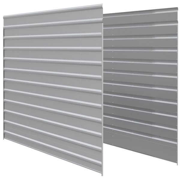 Arrow 29 x 9-ft Two-Sided Steel Carport Sidewall - Eggshell ECL2909EGX2 ...