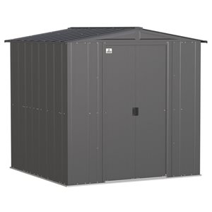 Remise en acier Arrow 6 x 6 pi, gris