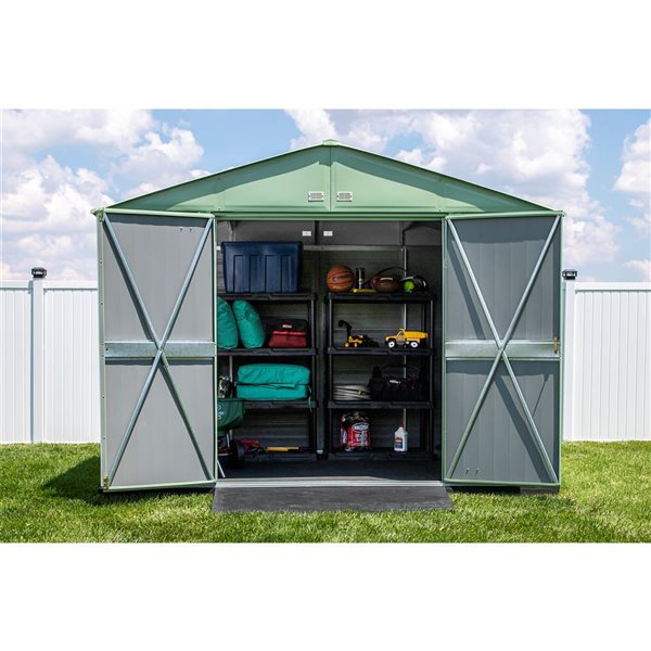 Arrow 10 x 8-ft Steel Shed - Green