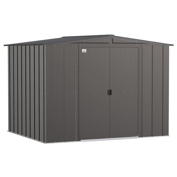 Arrow 8 x 7-ft Steel Shed - Grey