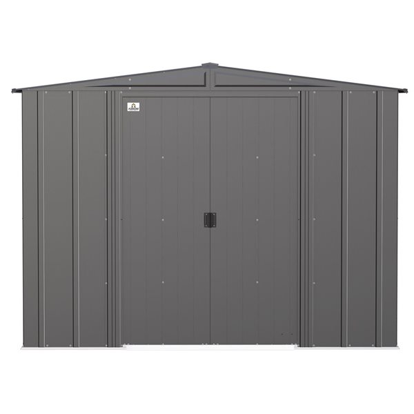 Arrow 8 x 7-ft Steel Shed - Grey
