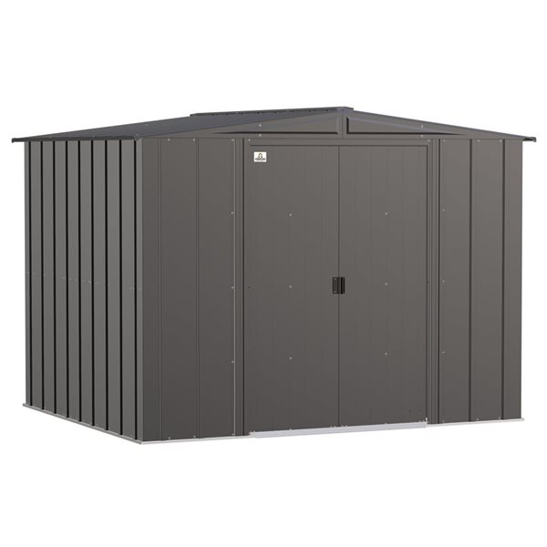 Arrow 8 x 7-ft Steel Shed - Grey