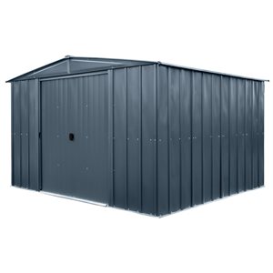 Arrow 10 x 10-ft Steel Shed - Anthracite