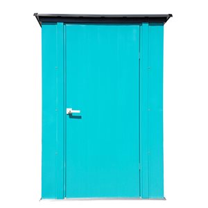 Arrow 4 x 3-ft Steel Shed - Teal