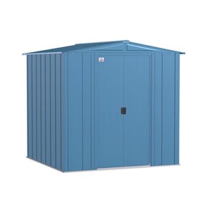 Arrow 6 x 6-ft Blue Steel Shed