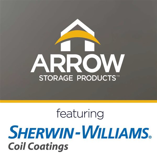 Arrow 29 x 9-ft One-Sided Steel Carport Sidewall - Charcoal