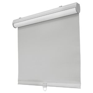 Lumi Home Furnishings Blackout Recycled Fabric Slow Release 36 x 72-in Grey Roller Shade