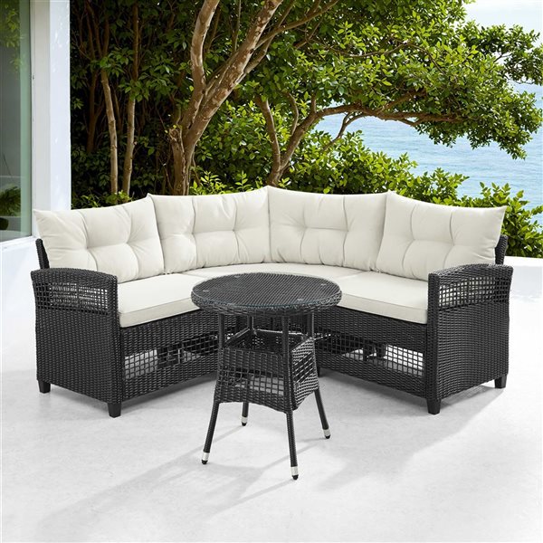 Sirio Lugano 4 Piece White Outdoor Seating/Dining Set