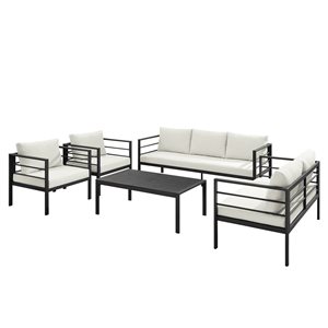 Sirio Palma 5-piece White Outdoor Seating Set