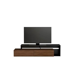 Meuble télé 72 po Tonik de Nexera avec 2 tiroirs en noir