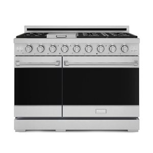 Gordon Ramsay by THOR Kitchen 48-in Stainless Steel Professional Gas Range w/ Double Oven