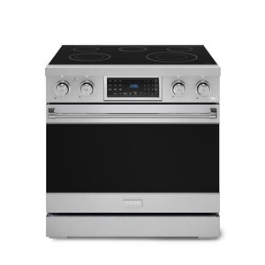 Gordon Ramsay by THOR Kitchen 36-in Stainless Steel Professional Electric Range w/ Tilt Panel Touch Control