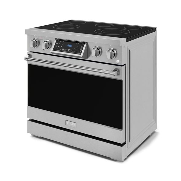 Gordon Ramsay by THOR Kitchen 36-in Stainless Steel Professional Electric Range w/ Tilt Panel Touch Control