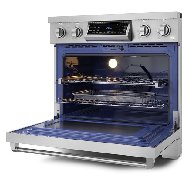 Gordon Ramsay by THOR Kitchen 36-in Stainless Steel Professional Electric Range w/ Tilt Panel Touch Control