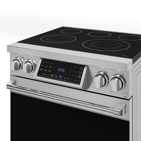 Gordon Ramsay by THOR Kitchen 30-in Stainless Steel Professional Electric Range w/ Tilt Panel Touch Control